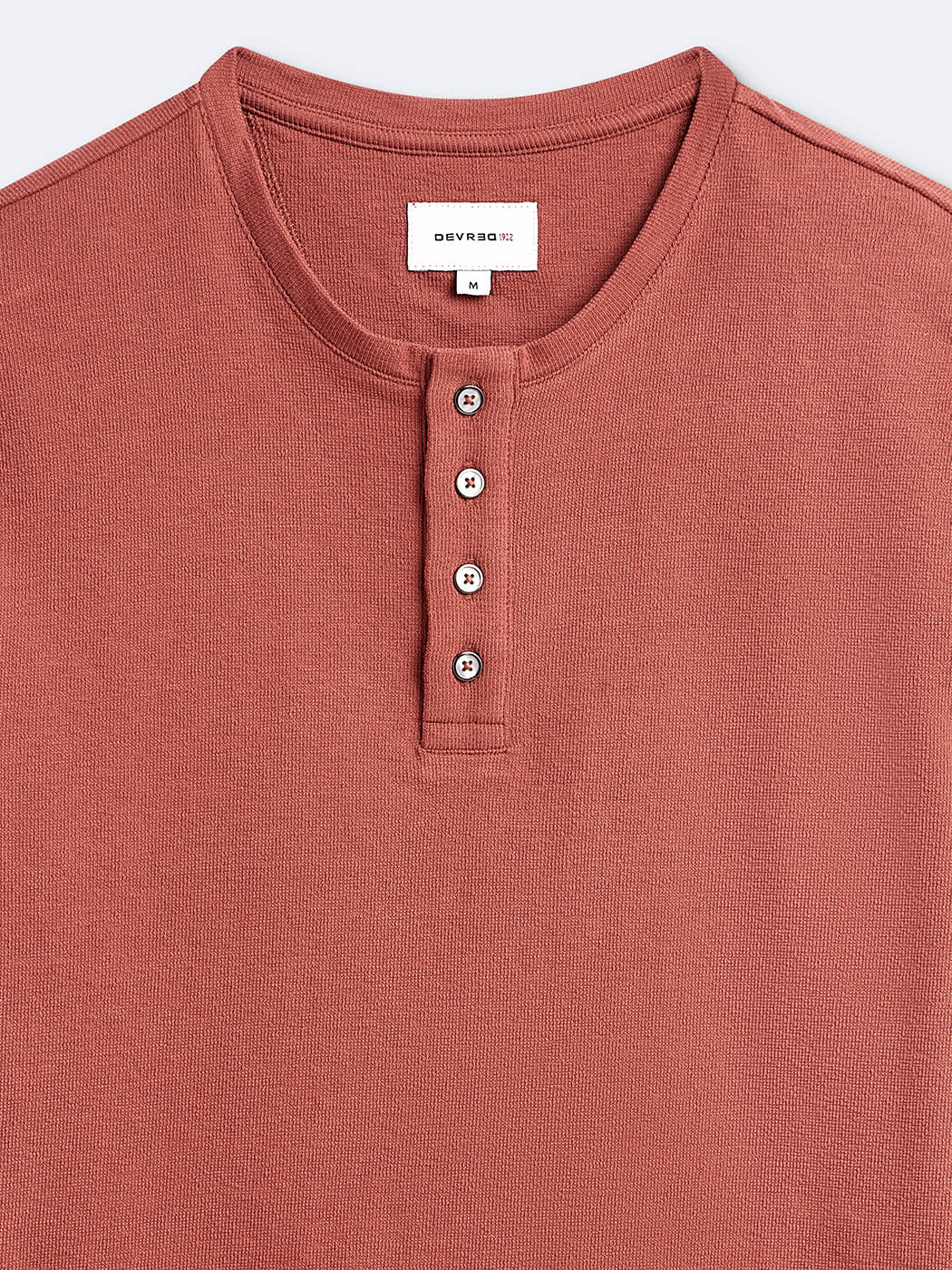 T-shirt 100% coton col tunisien - DEVRED 1902