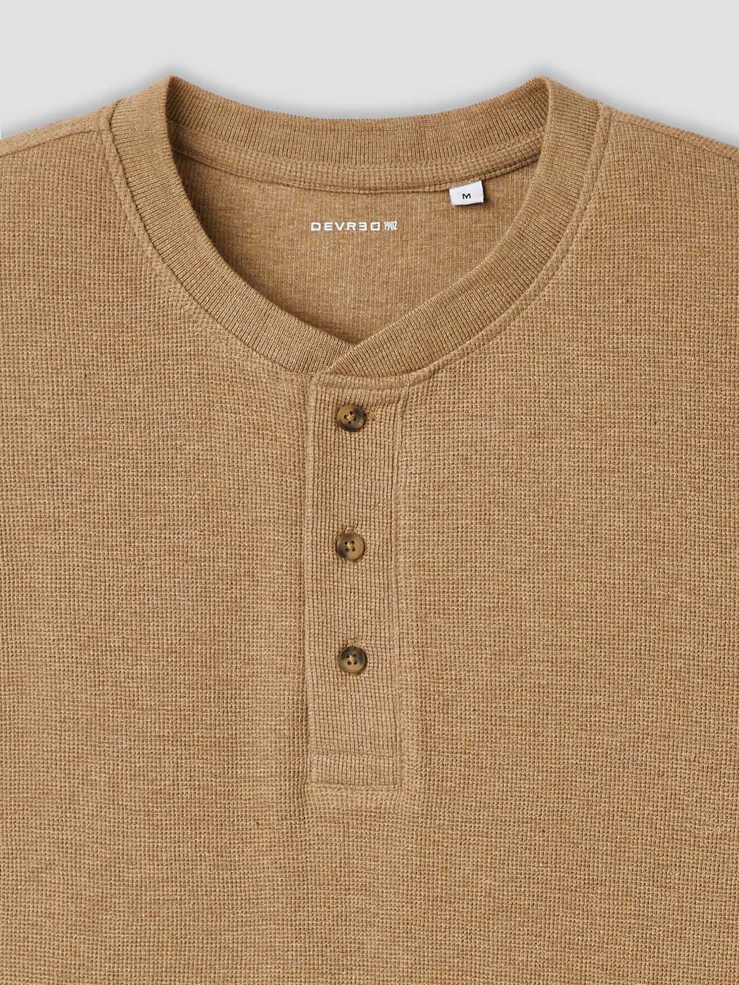 T-shirt manches longues col tunisien - DEVRED 1902