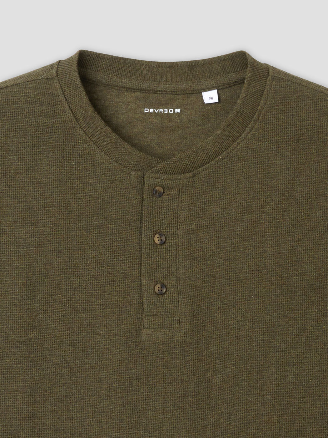 T-shirt manches longues col tunisien - DEVRED 1902