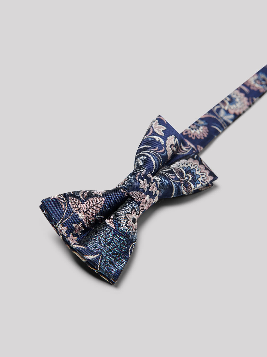 Noeud papillon en soie mélangée fleuri - DEVRED 1902