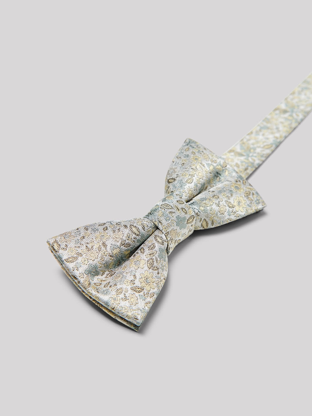 Noeud papillon en soie mélangée fleuri - DEVRED 1902