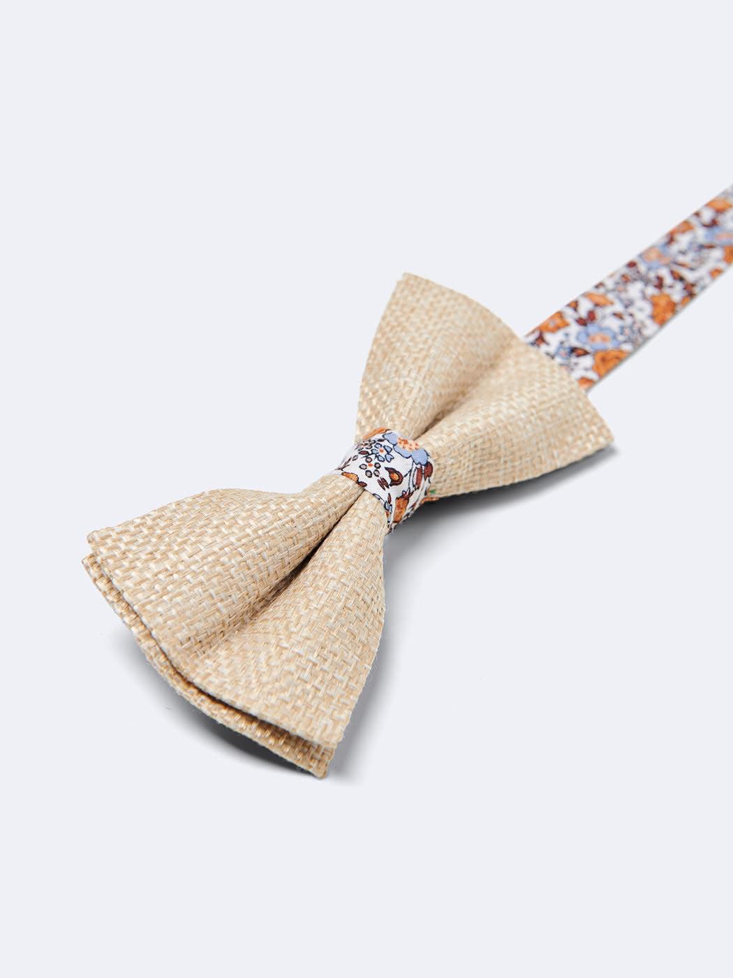 Noeud papillon esprit jute fleuri - DEVRED 1902
