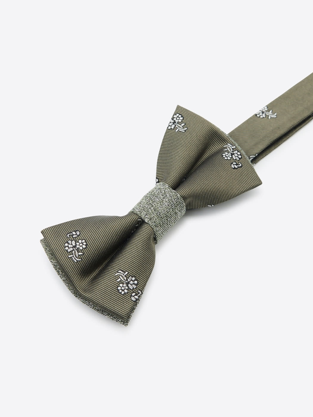 Nœud papillon fleuri en soie mélangée - DEVRED 1902