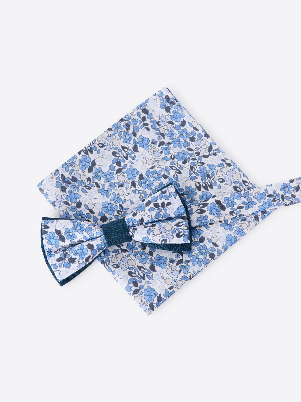 Nœud papillon fleuri en coton lin - DEVRED 1902