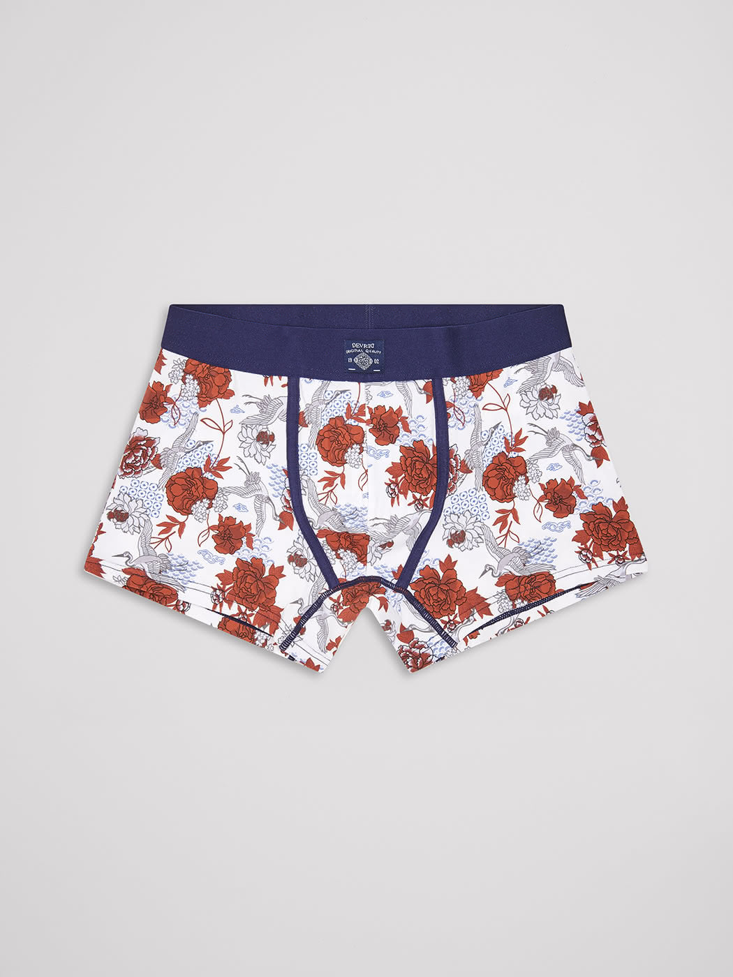 Boxer stretch en coton bio fantaisie - DEVRED 1902
