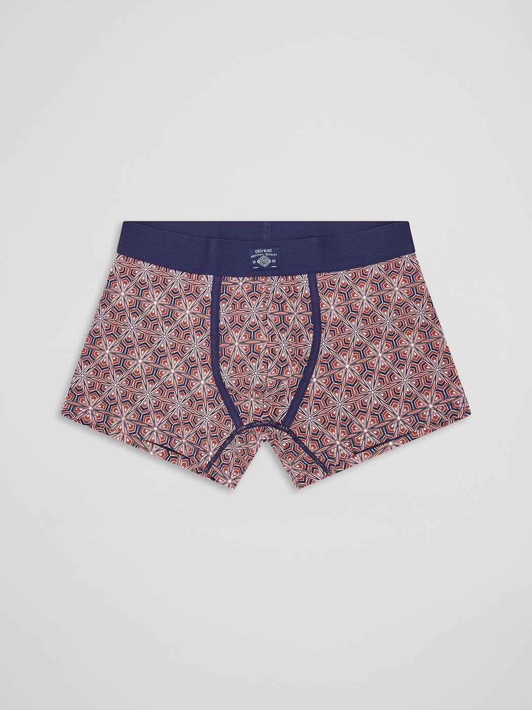 Boxer stretch en coton bio fantaisie - DEVRED 1902