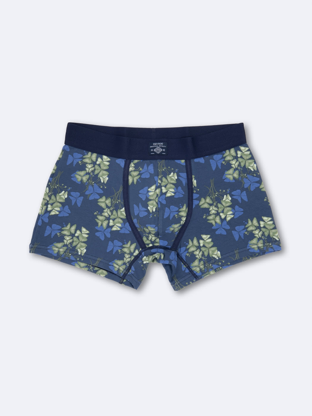 Boxer fleuri en coton élasthanne - DEVRED 1902