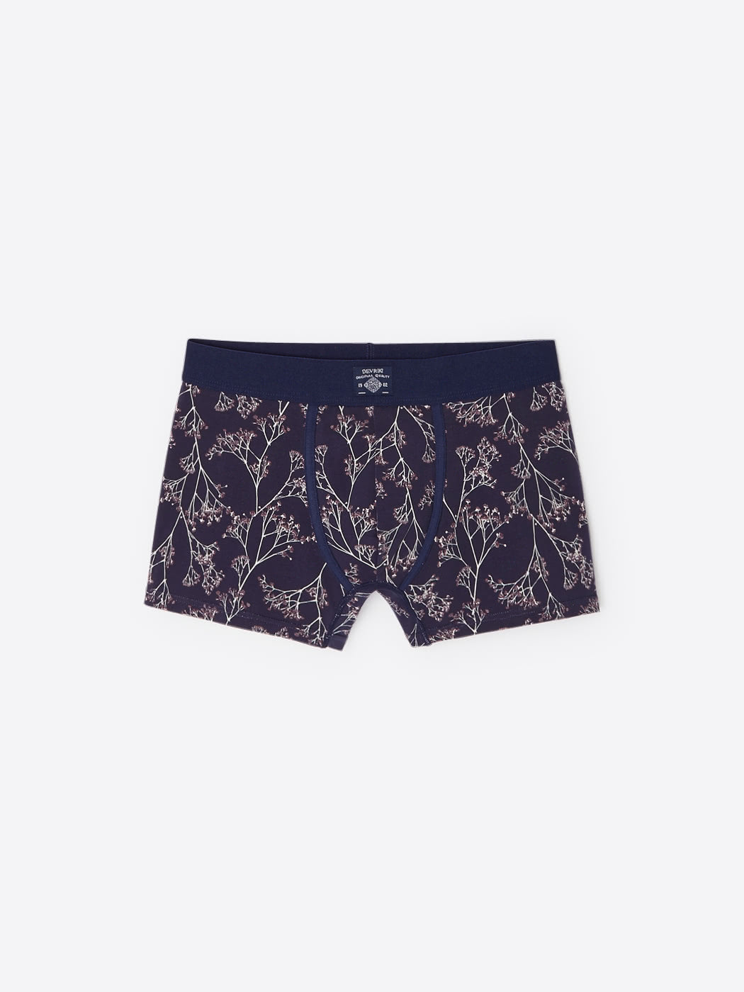 Boxer fleuri en coton élasthanne - DEVRED 1902