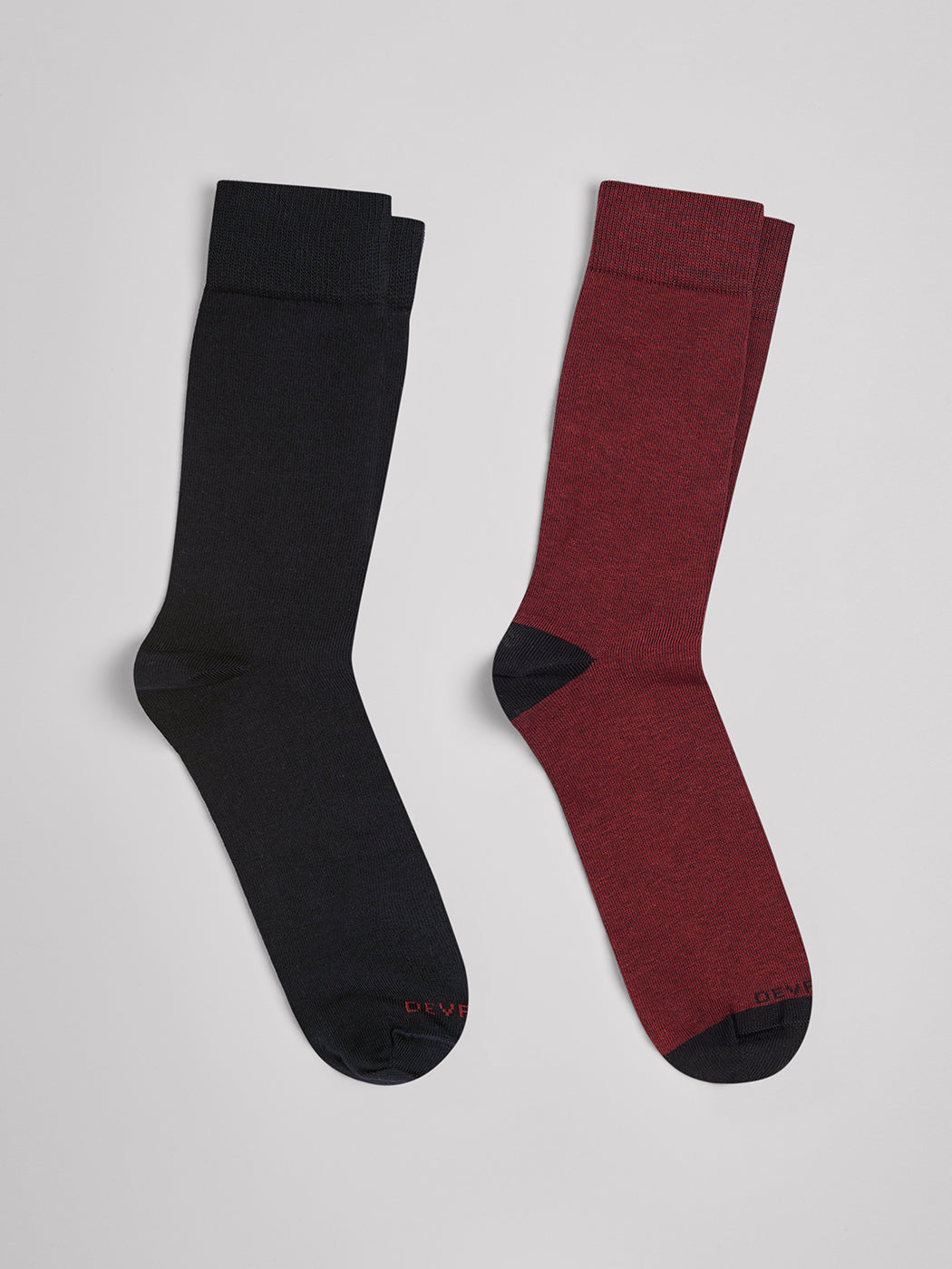 Lot de 2 paires de chaussettes unies - DEVRED 1902