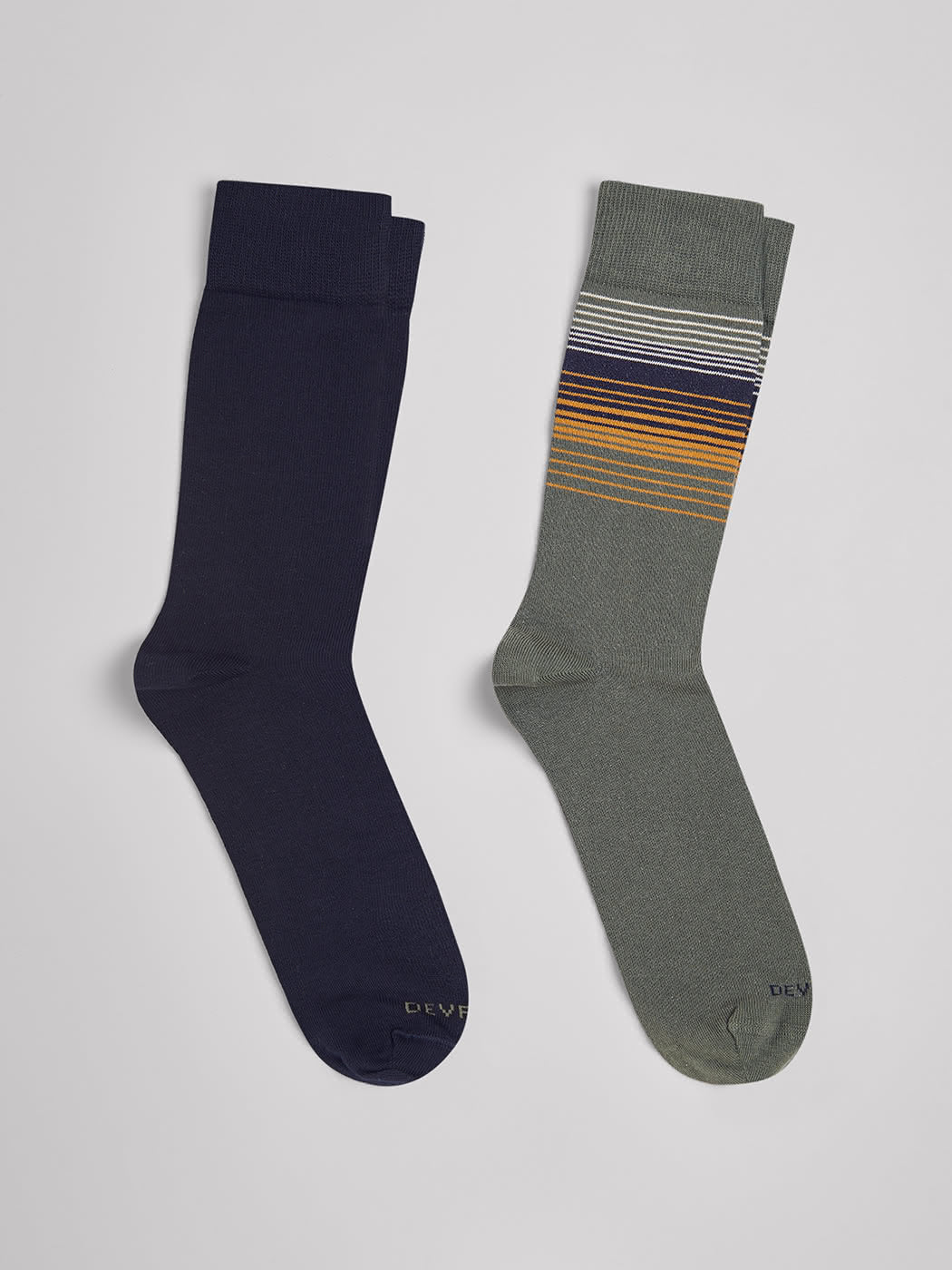 Lot de 2 paires de chaussettes rayées - DEVRED 1902