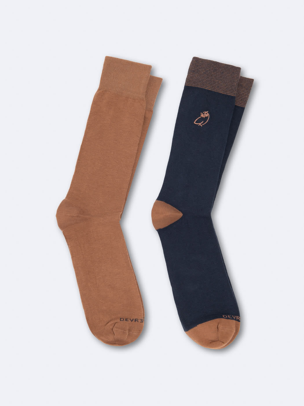 Chaussettes brodées en coton biologique - DEVRED 1902
