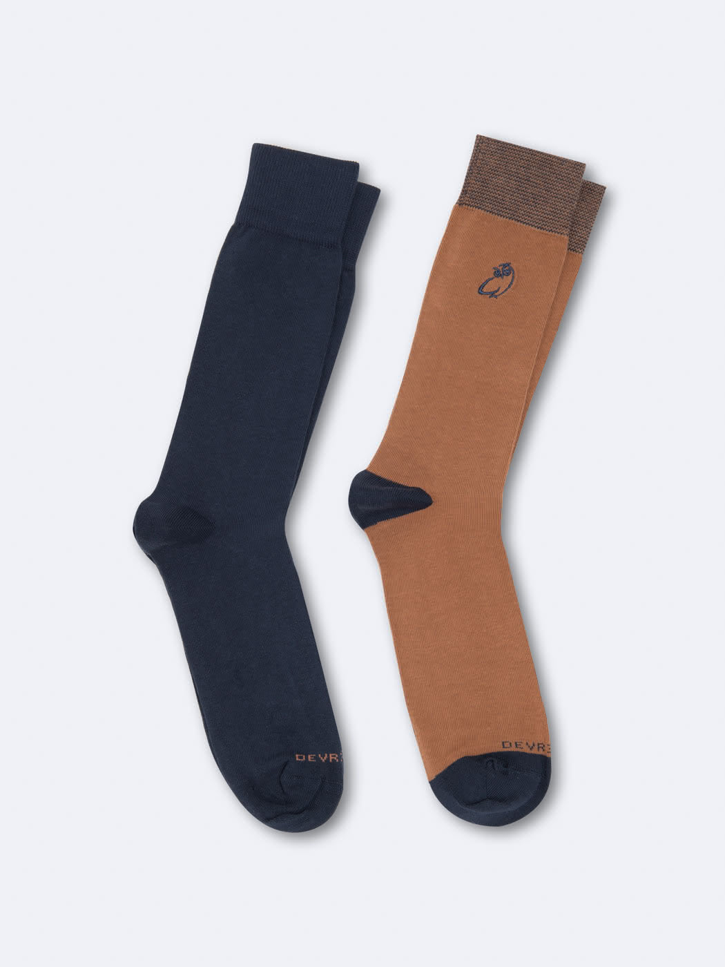 Chaussettes brodées en coton biologique - DEVRED 1902