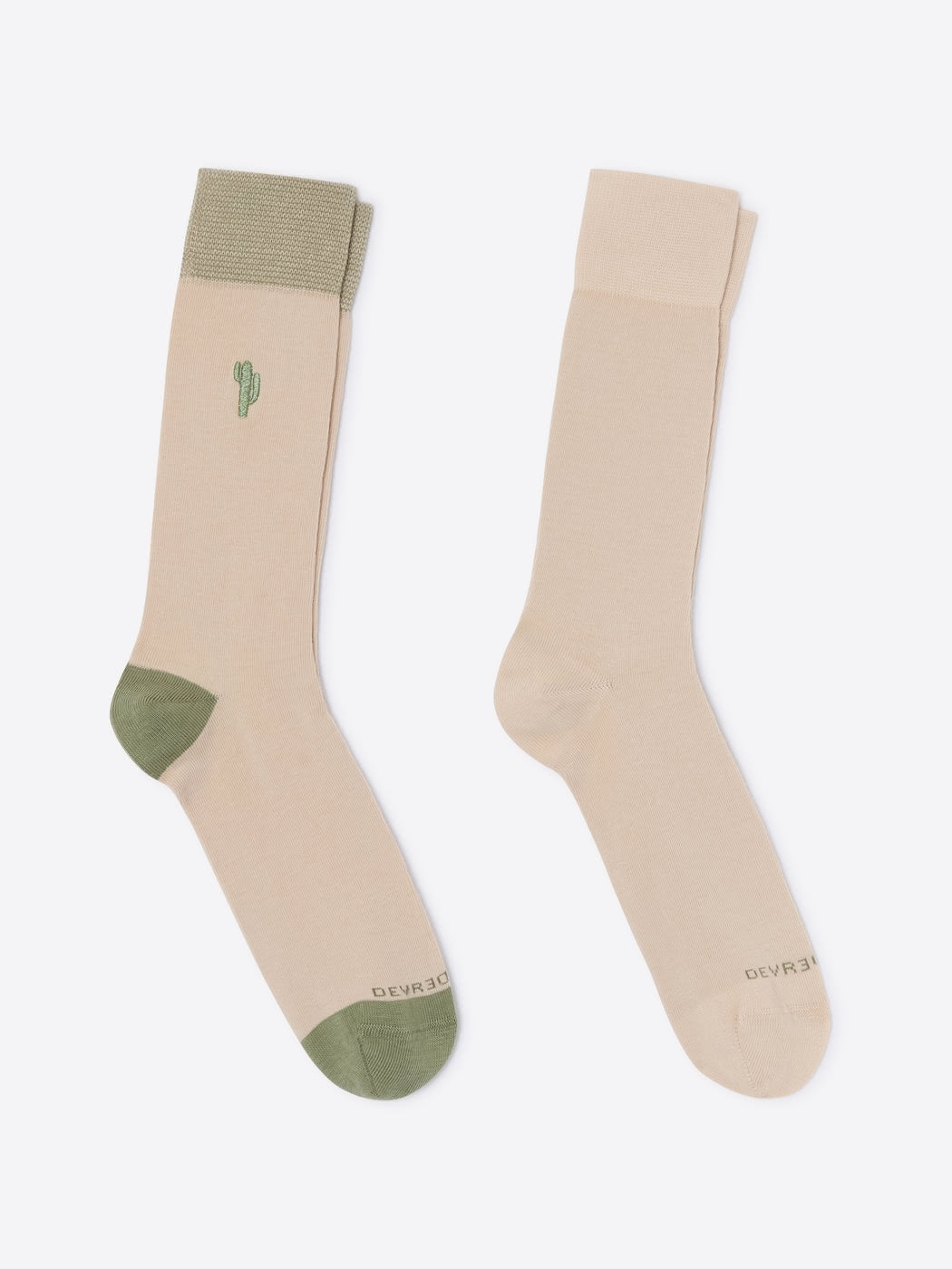 Lot de chaussettes bicolore et broderie - DEVRED 1902