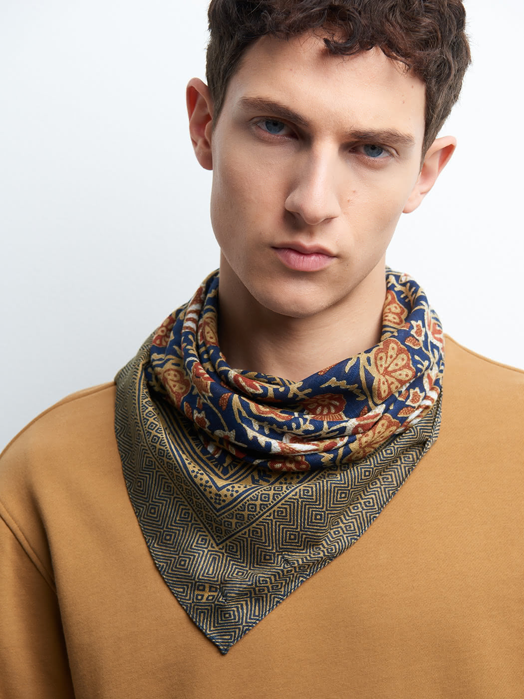 Foulard en viscose/coton fantaisie - DEVRED 1902