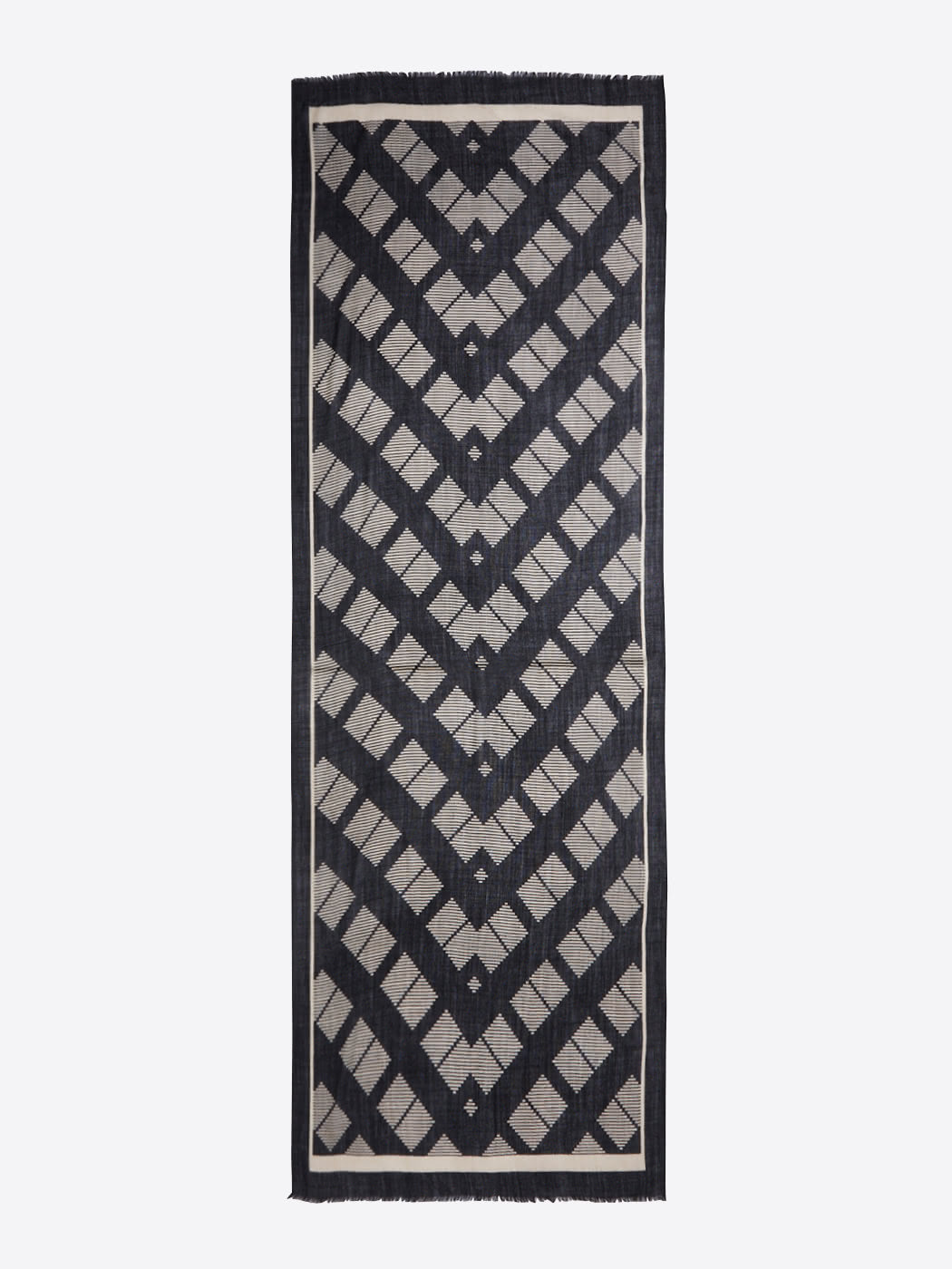 Echarpe à motif géometrique 100% laine - DEVRED 1902