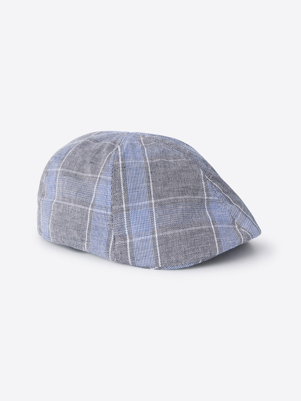 Casquette plate en lin à carreaux - DEVRED 1902