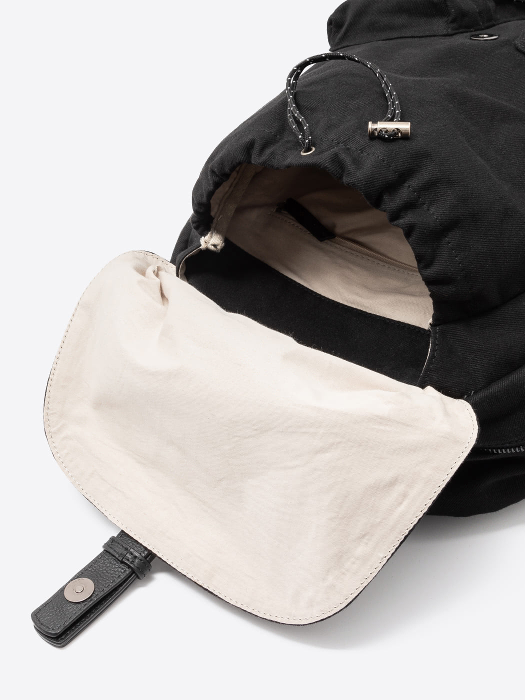 Sac à dos bi-matière en cuir de vachette - DEVRED 1902