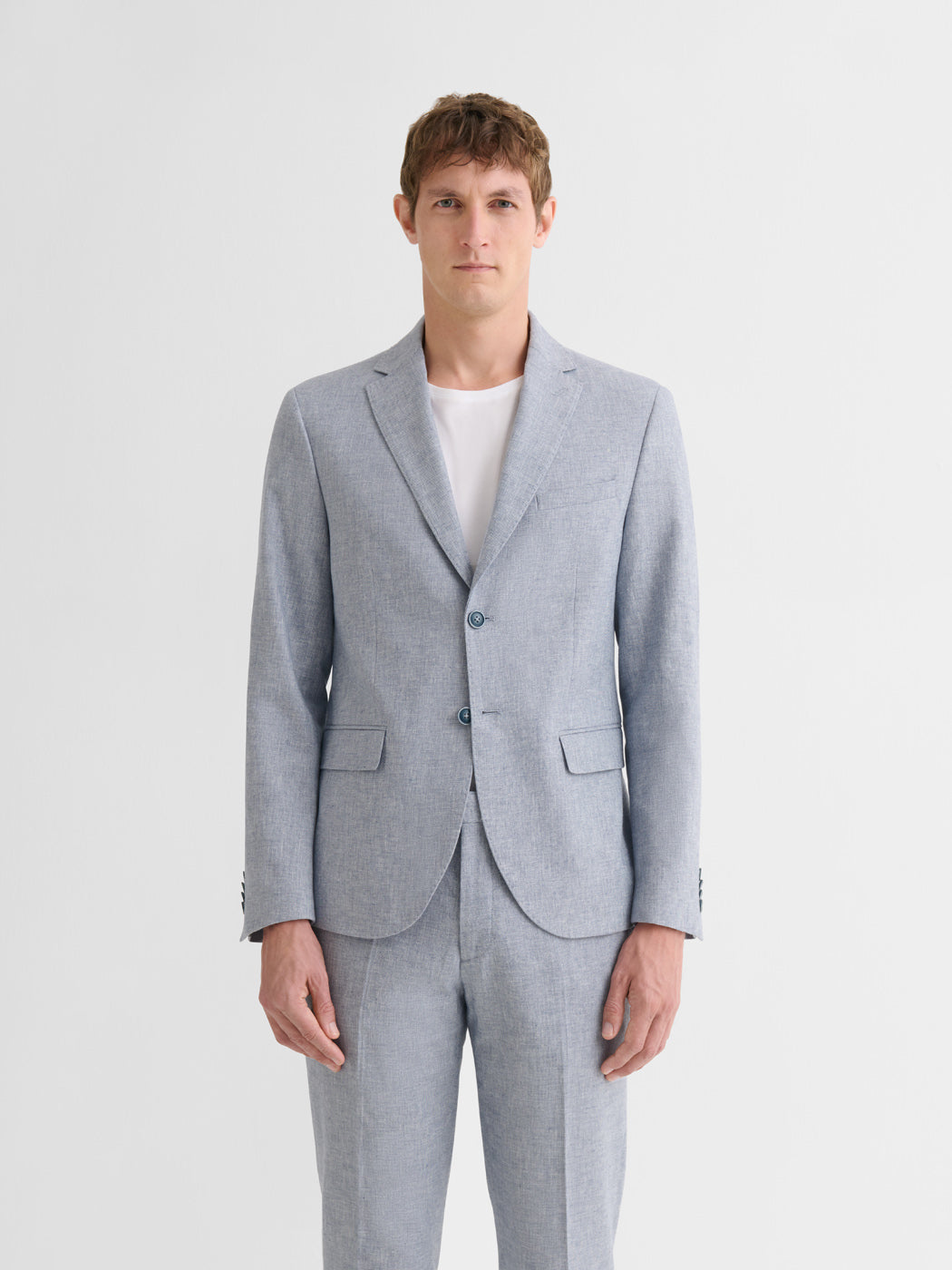 Veste de costume slim en coton lin - DEVRED 1902