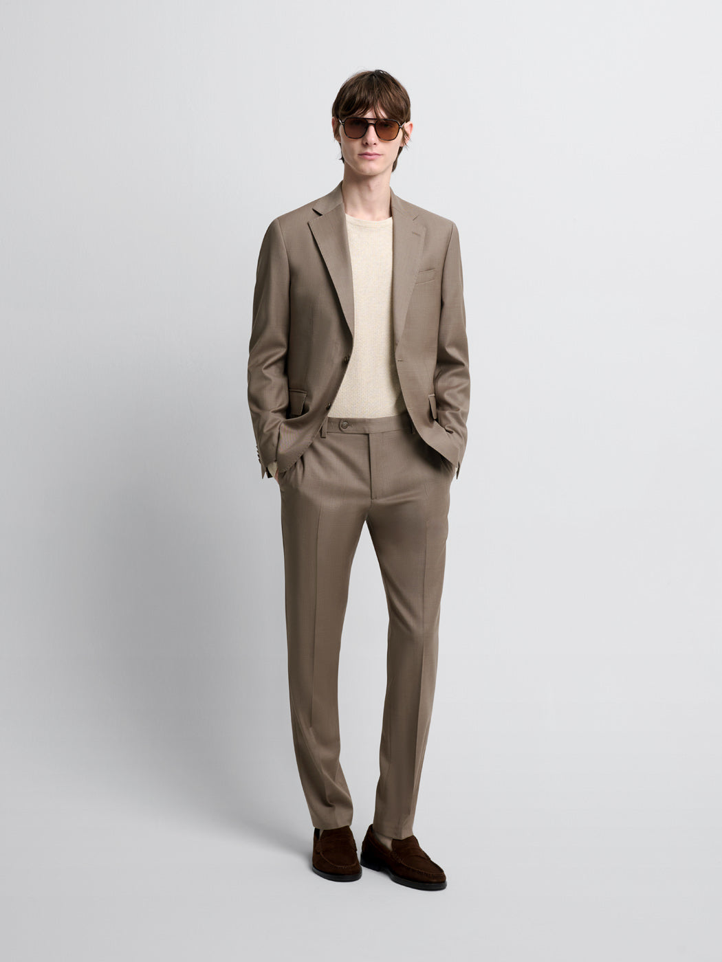 Pantalon de costume slim en laine - DEVRED 1902