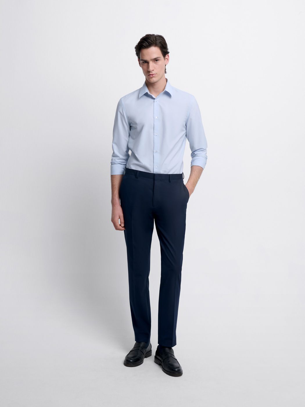 Costume 2 pièces slim bistretch bleu