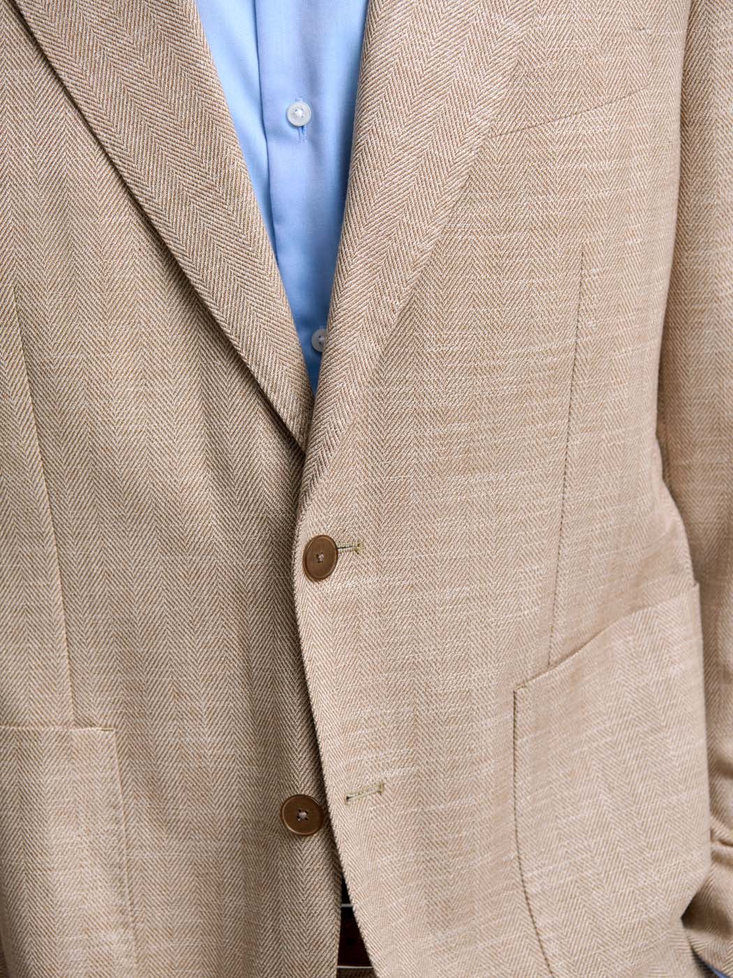 Costume 2 pièces slim motif chevrons