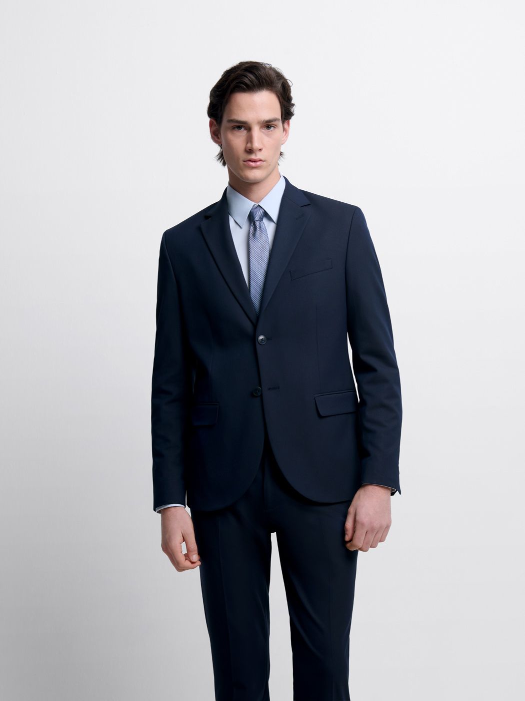 Costume 2 pièces slim bistretch bleu