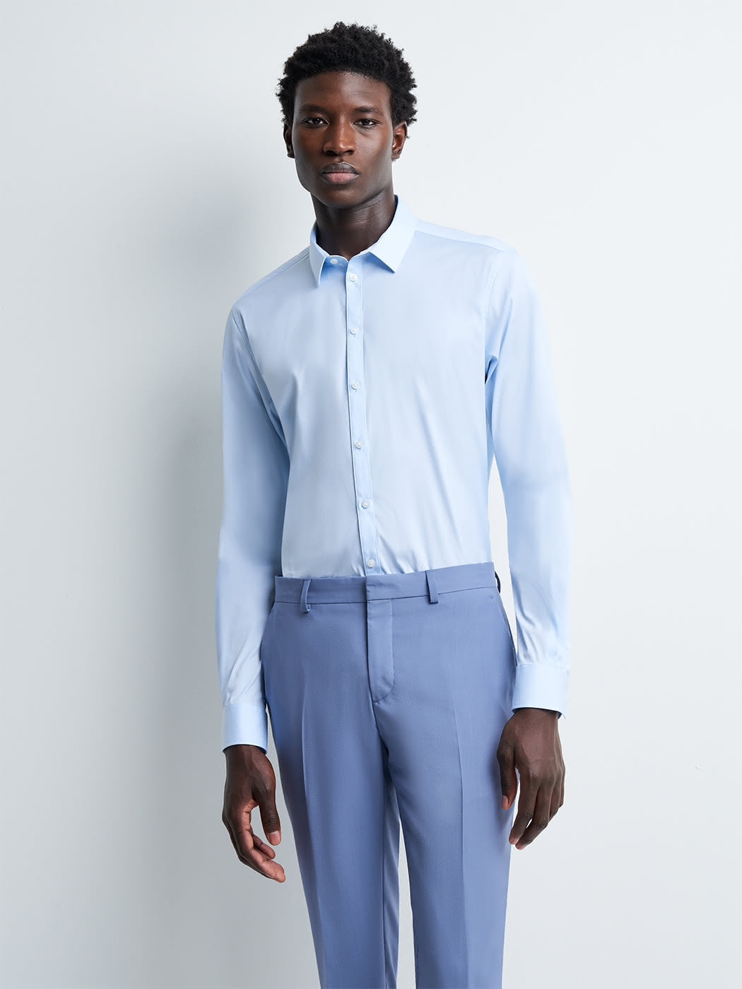 Chemise extra-slim en popeline unie - DEVRED 1902