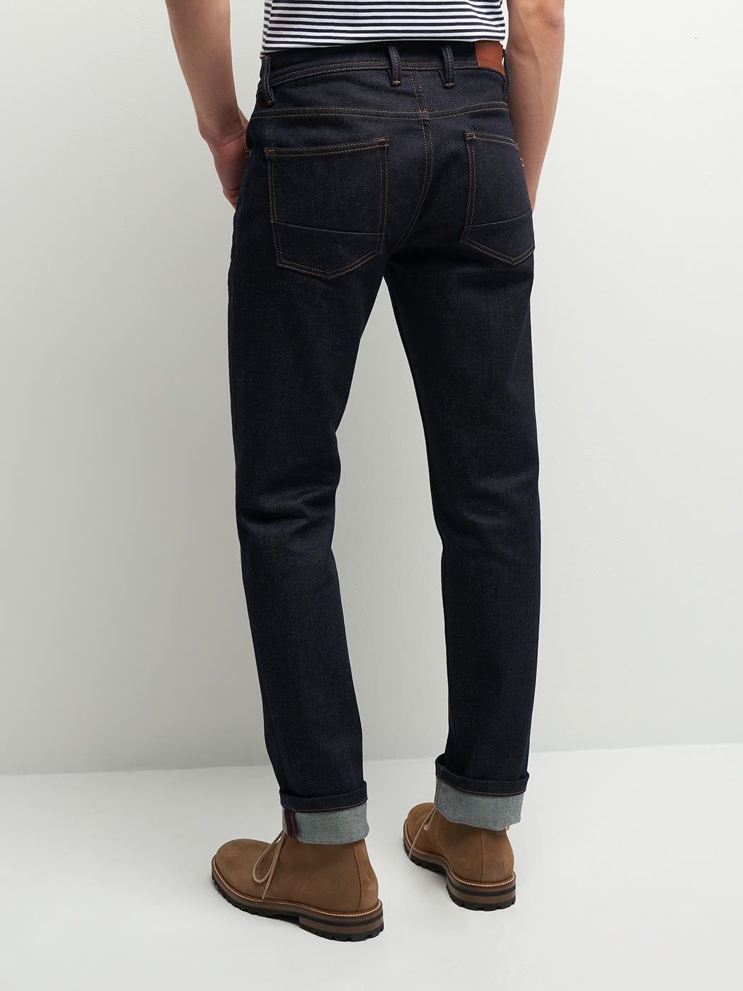 Jean regular en coton élasthane brut - DEVRED 1902