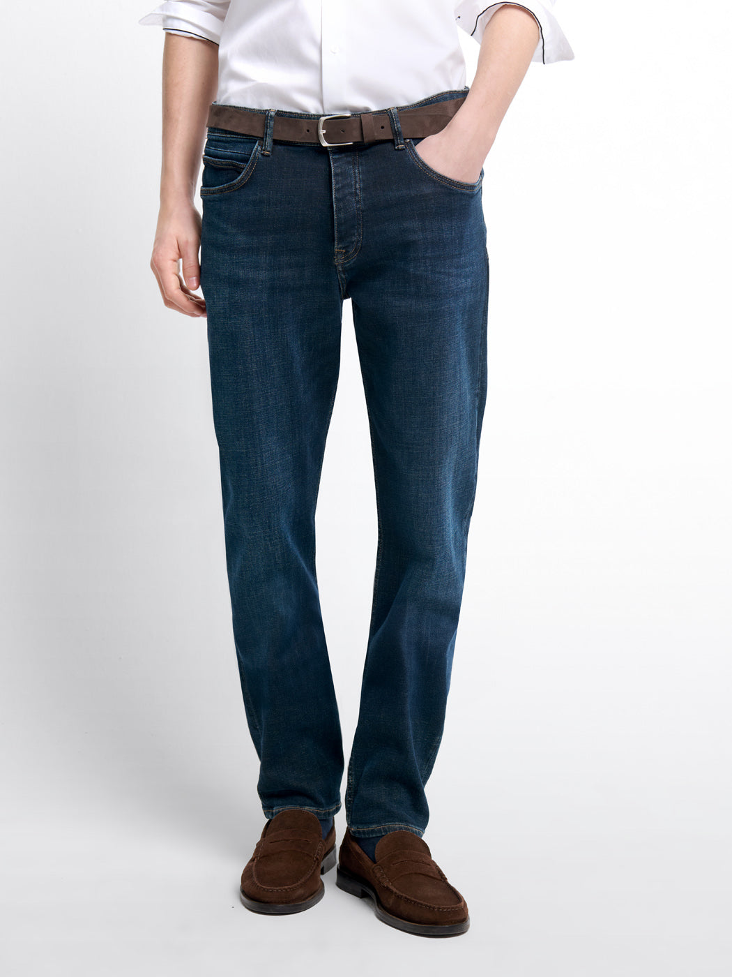 Jean denim regular stretch teinté - DEVRED 1902