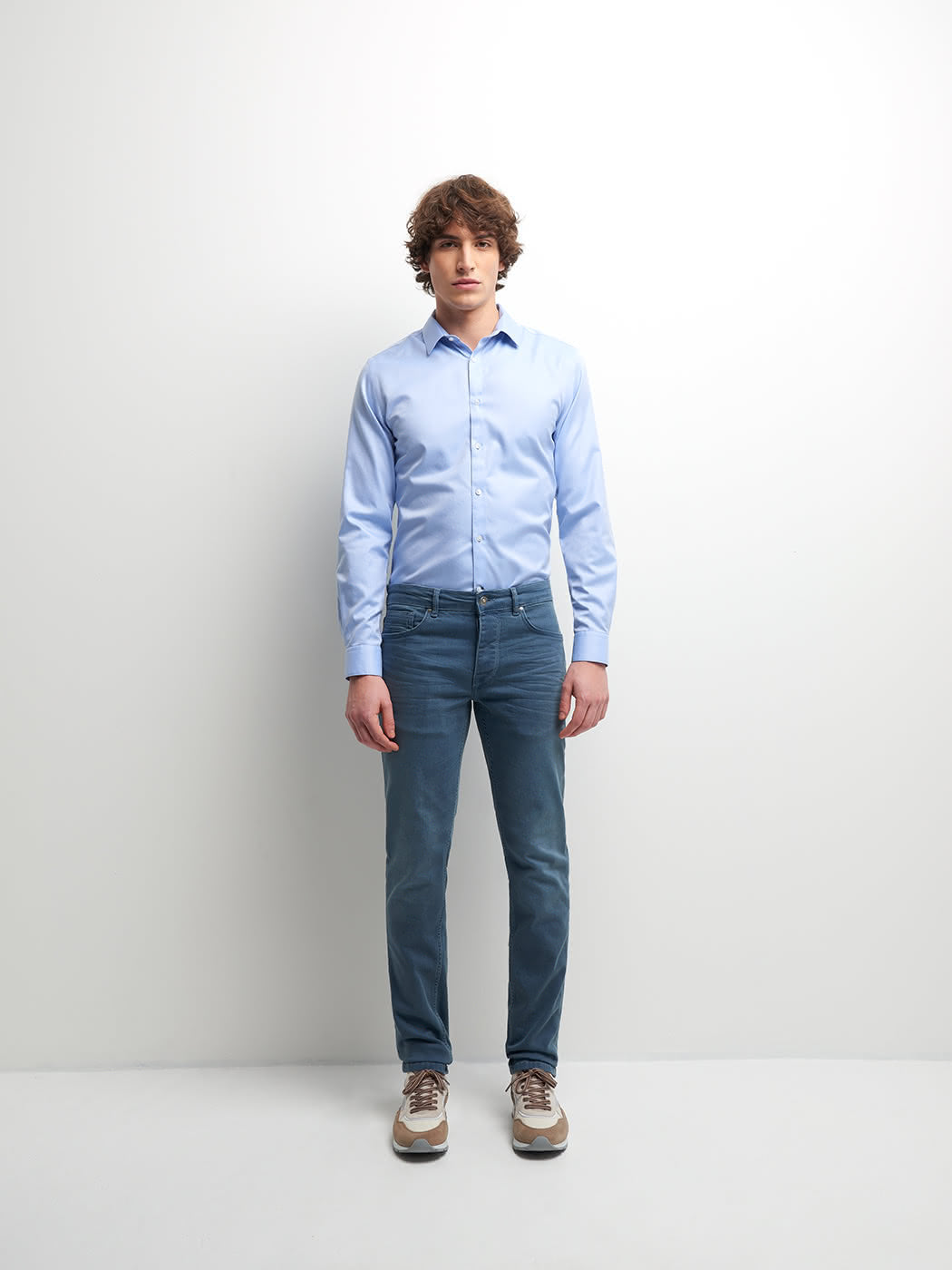 Jean couleur slim stretch délavé - DEVRED 1902