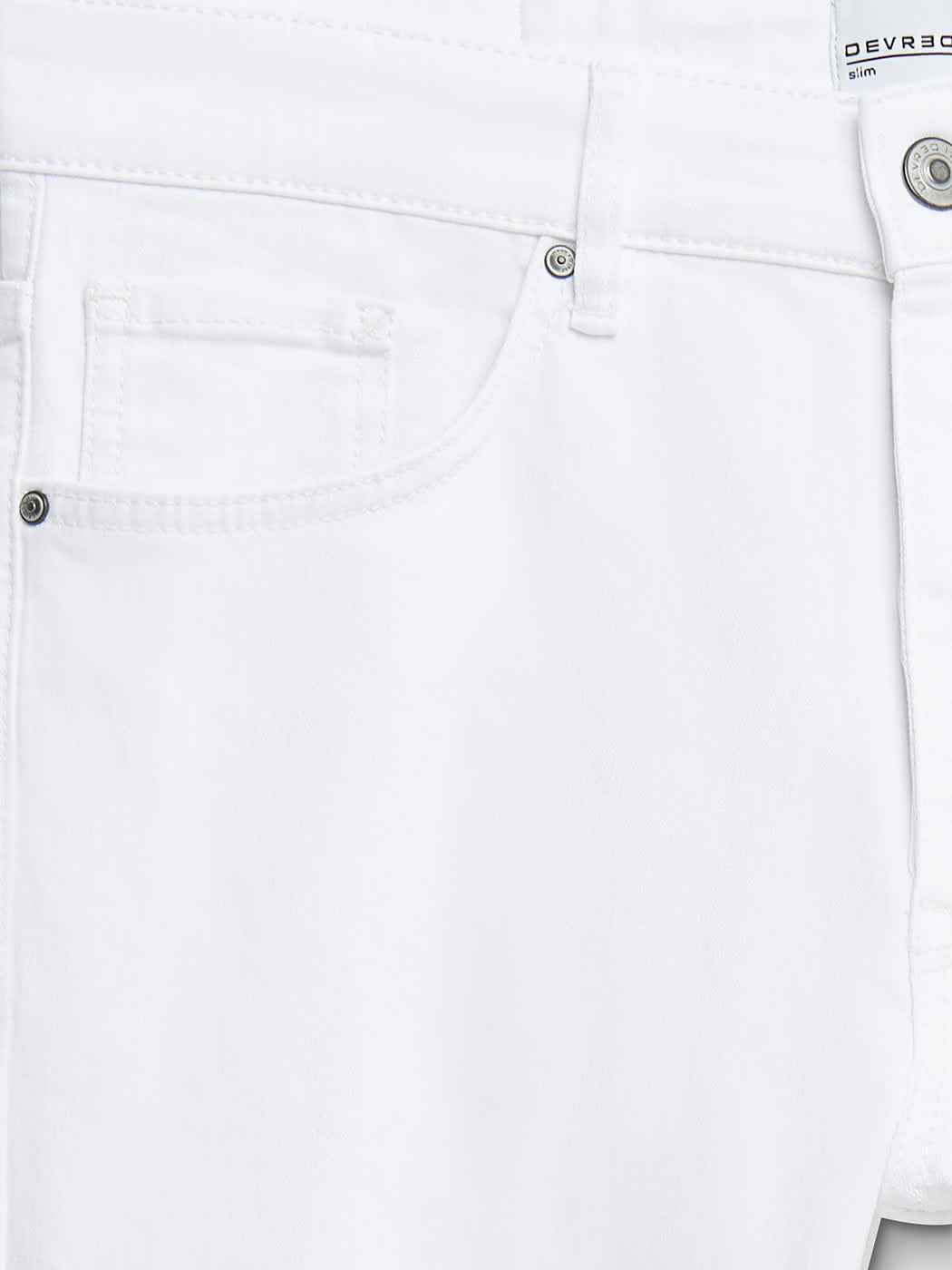 Jean couleur slim en coton élasthane uni - DEVRED 1902