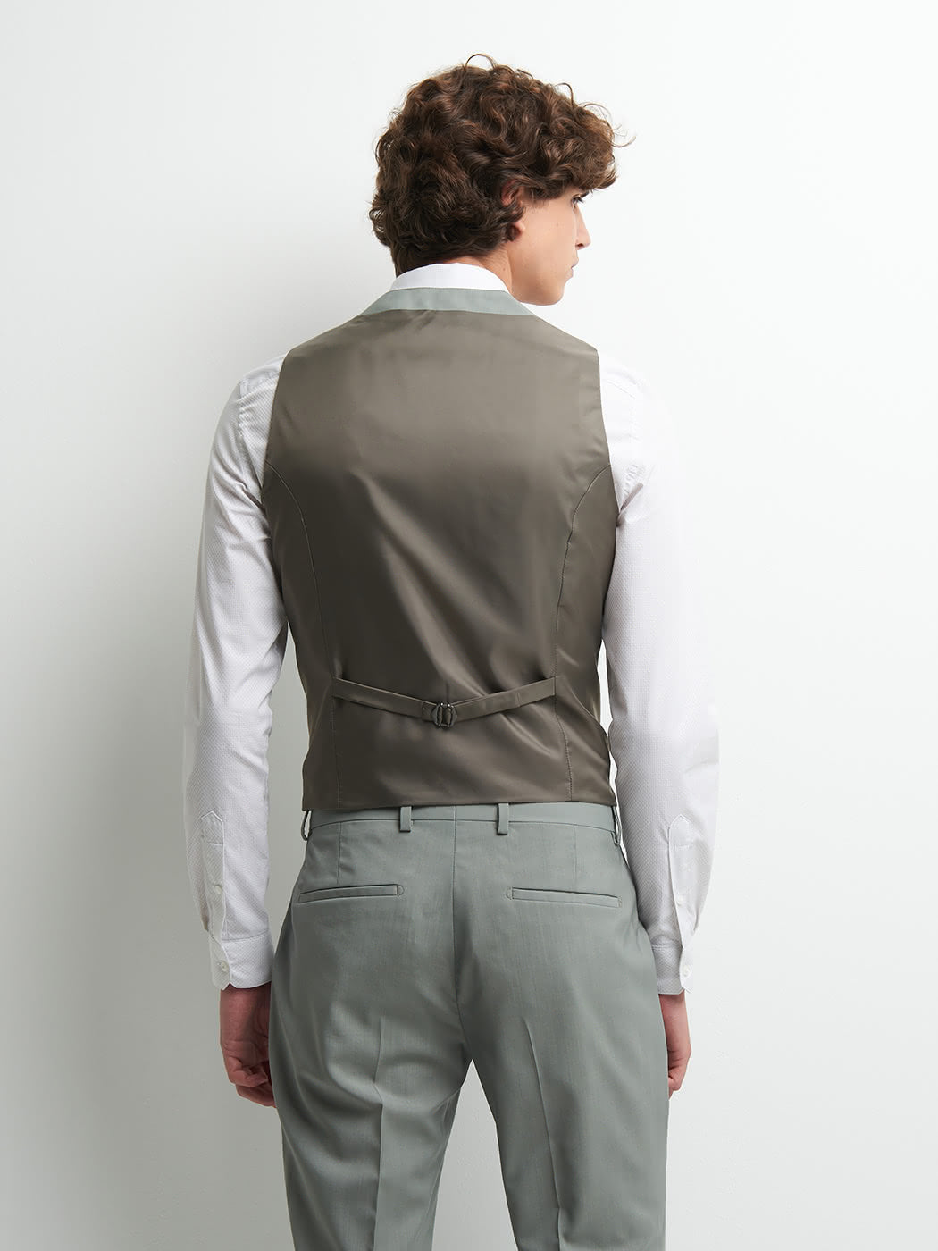 Gilet coordonnable en laine uni - DEVRED 1902