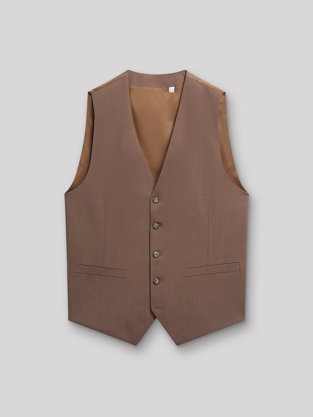 Gilet coordonnable en laine uni - DEVRED 1902