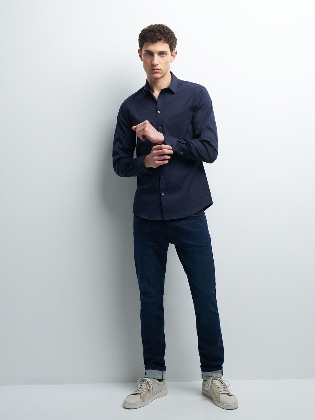 Chemise extra-slim unie - DEVRED 1902