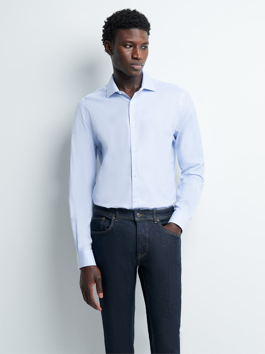 Chemise slim unie Induo - DEVRED 1902