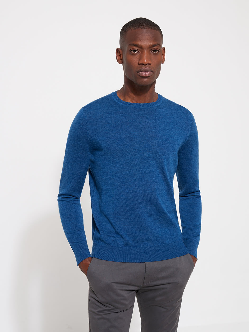 Pull col rond en Laine Mérinos - DEVRED 1902