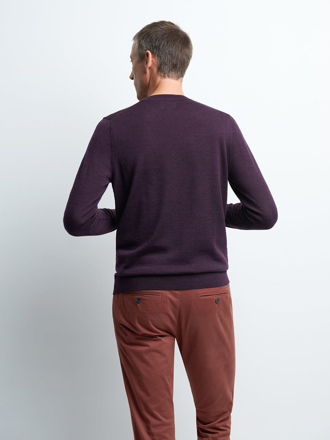 Pull col rond en Laine Mérinos - DEVRED 1902