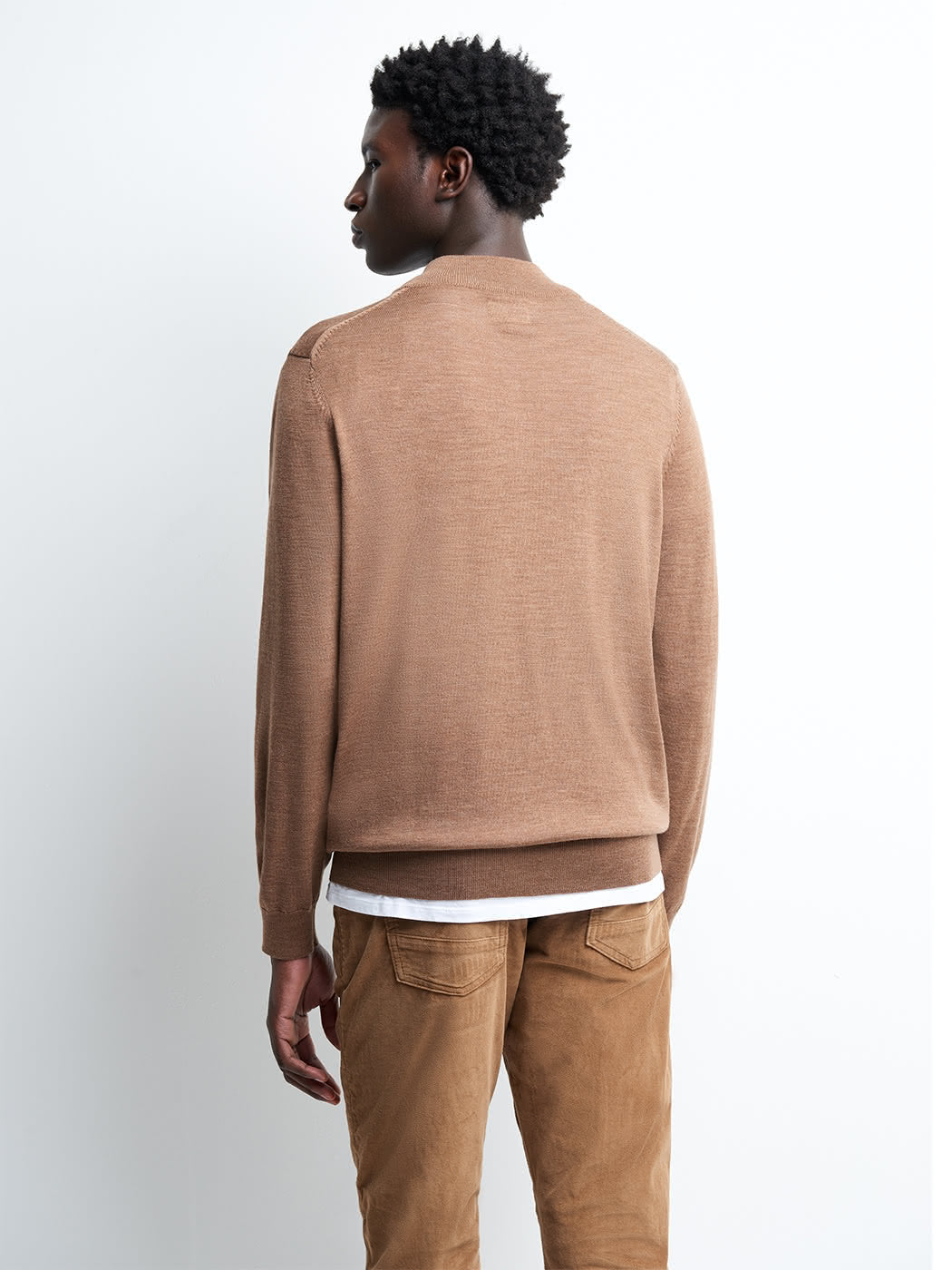 Pull col cheminée zip 100% laine mérinos - DEVRED 1902