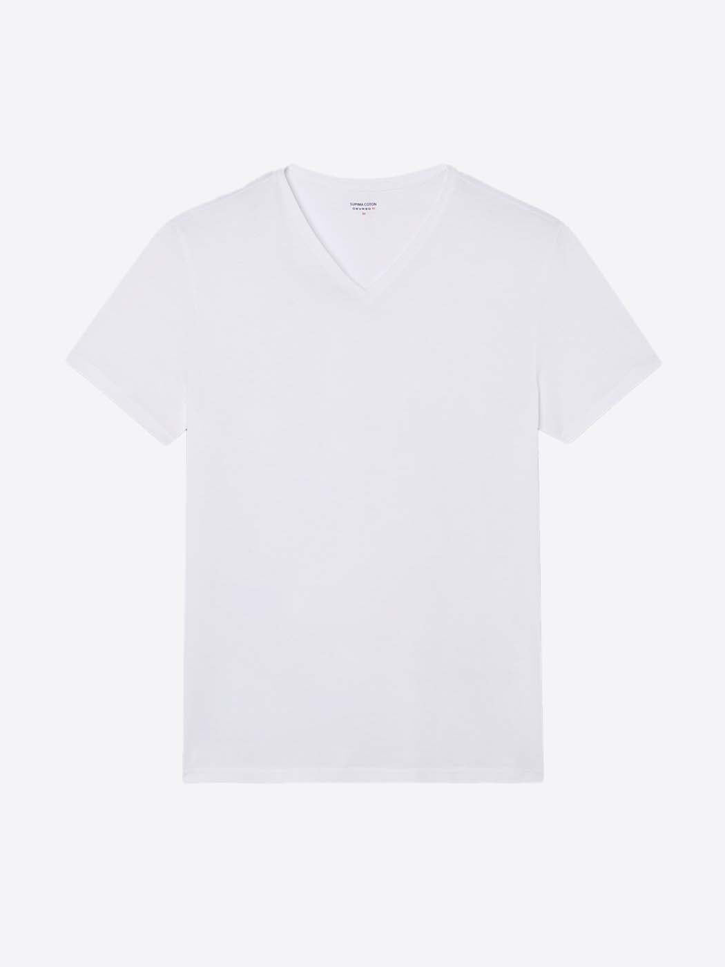 T-shirt col V en coton Supima® - DEVRED 1902