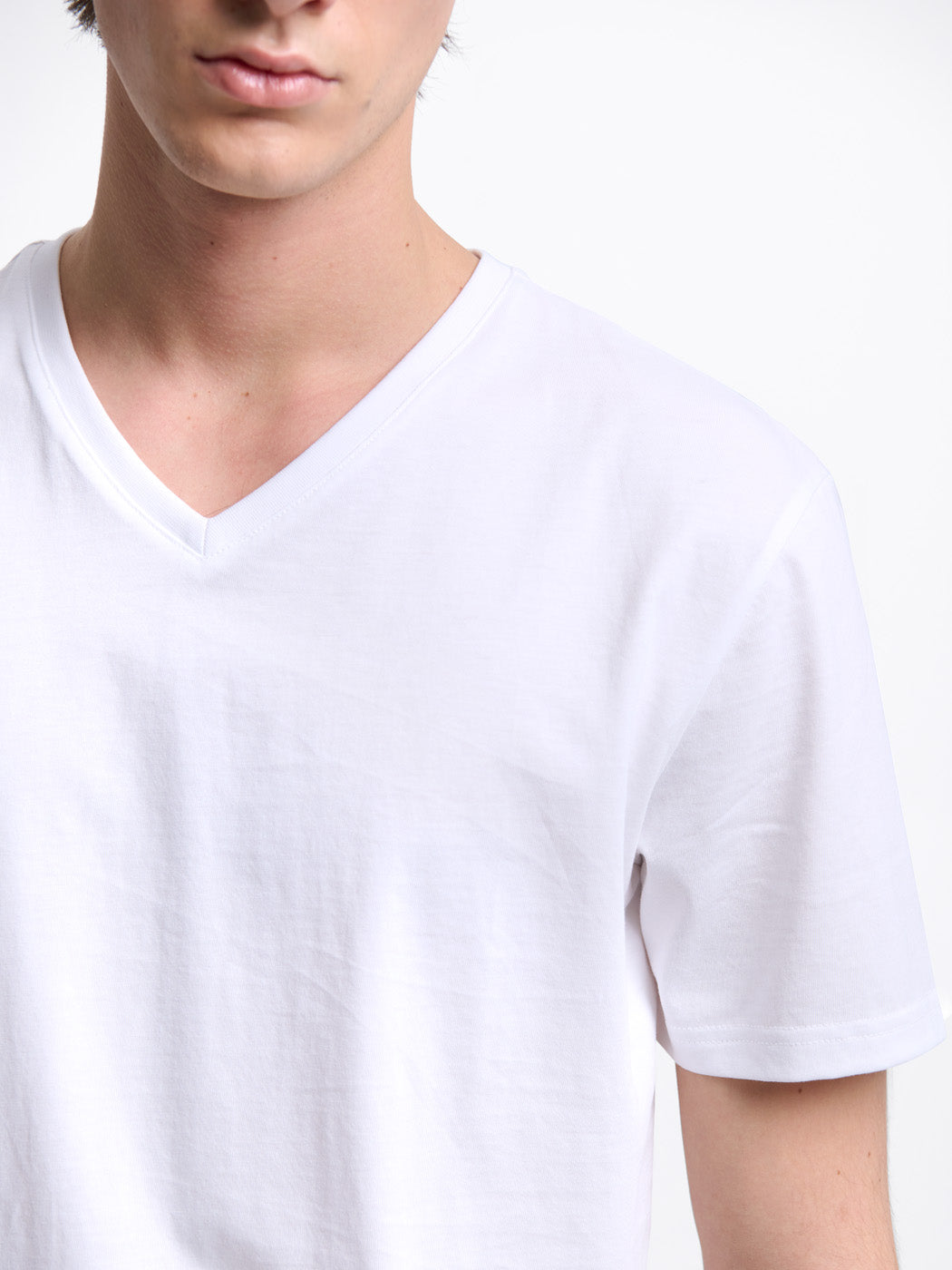 T-shirt col V en coton Supima® - DEVRED 1902