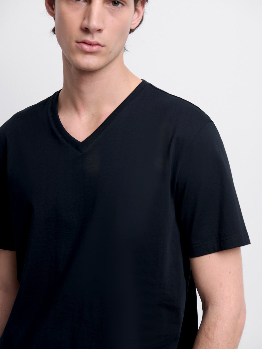 T-shirt col V en coton Supima® - DEVRED 1902