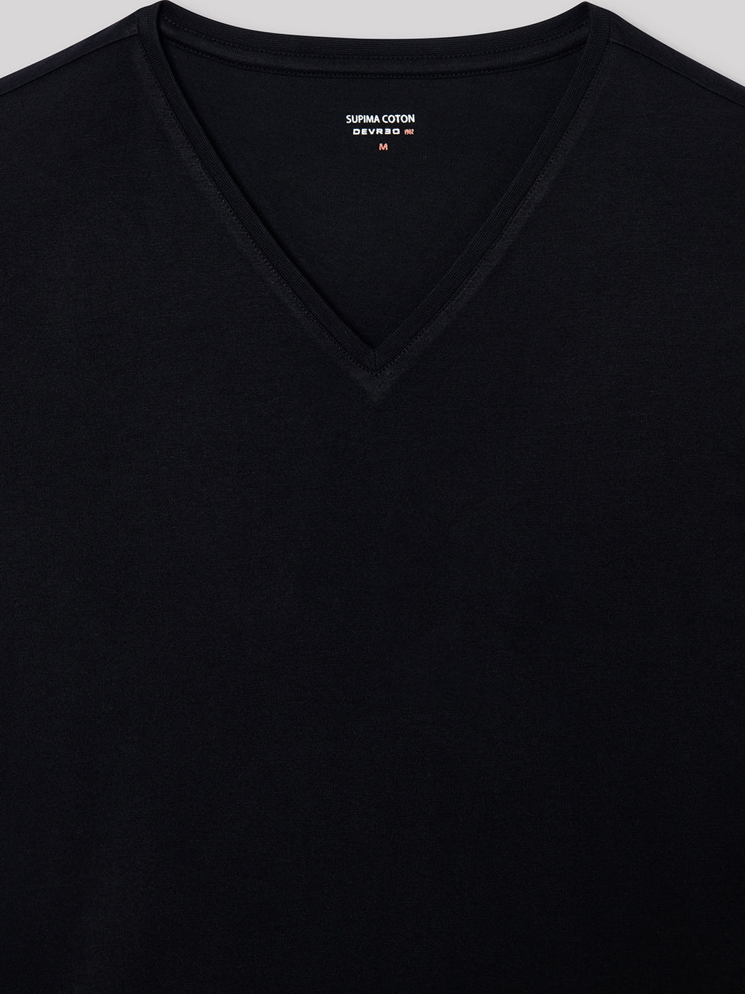 T-shirt col V en coton Supima® - DEVRED 1902