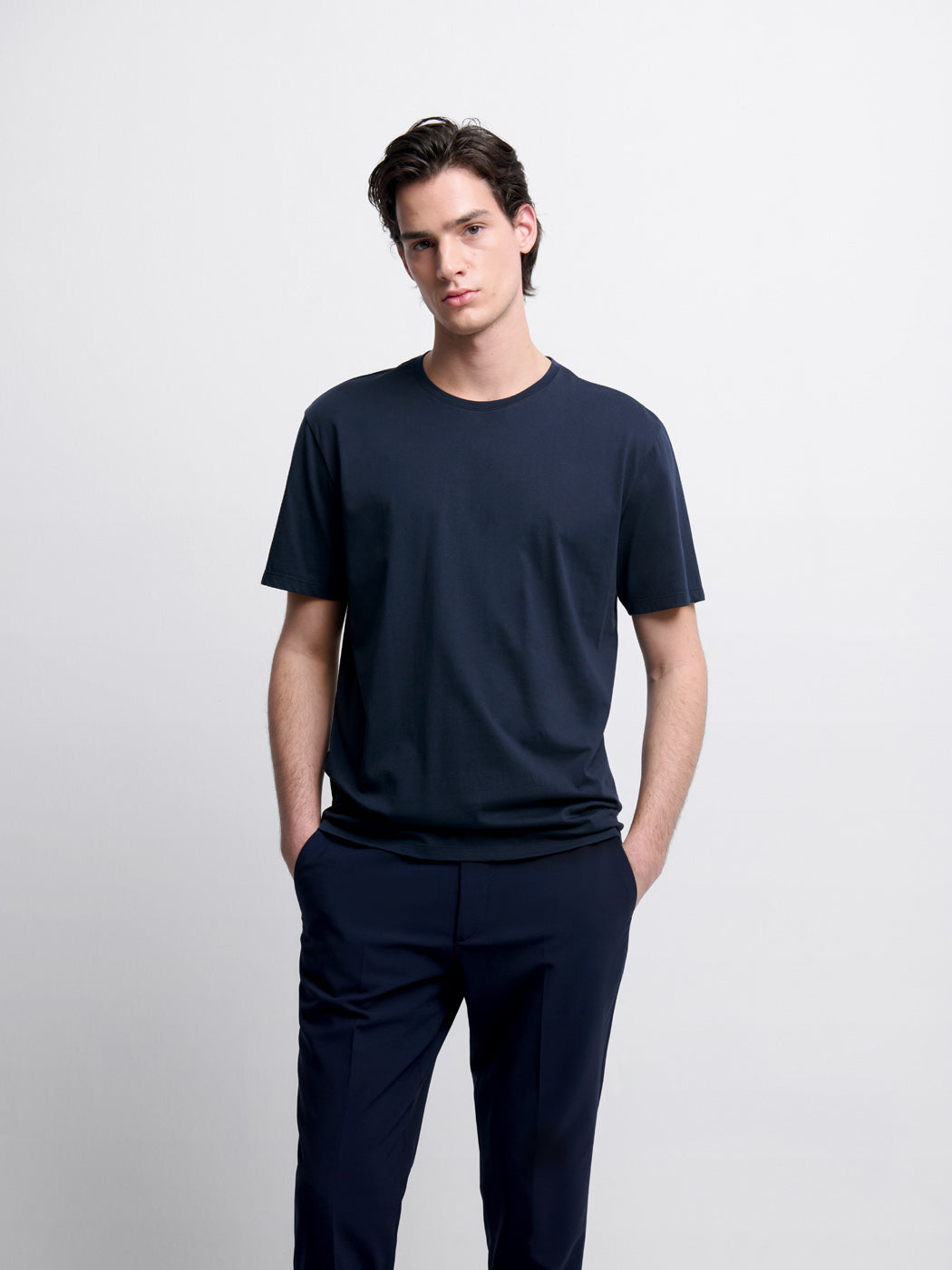 T-shirt col rond en coton Supima® - DEVRED 1902