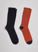 Lot de 2 paires de chaussettes unies - DEVRED 1902