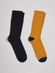 Lot de 2 paires de chaussettes unies - DEVRED 1902