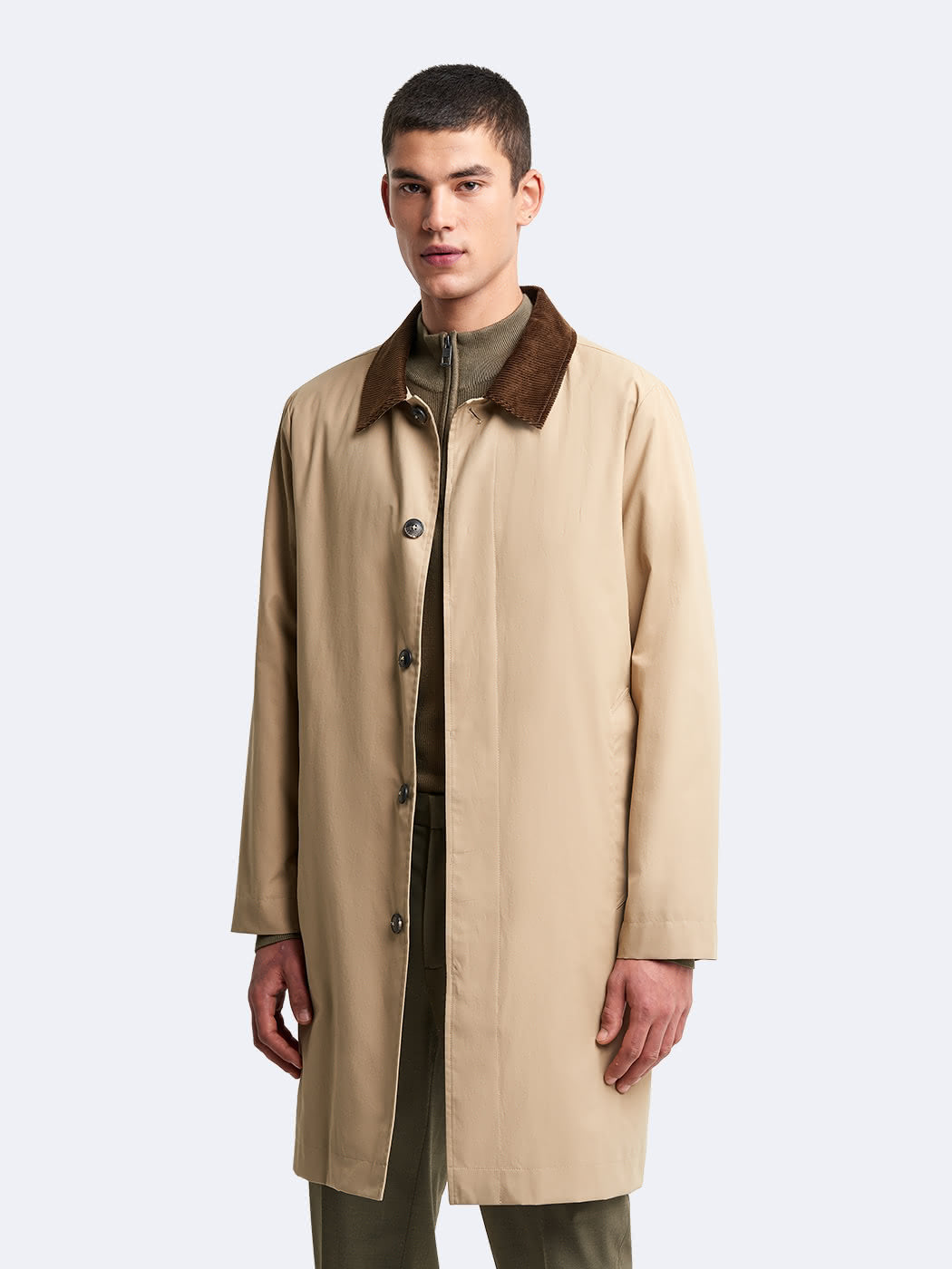 Imperméable col en velours côtelé - DEVRED 1902