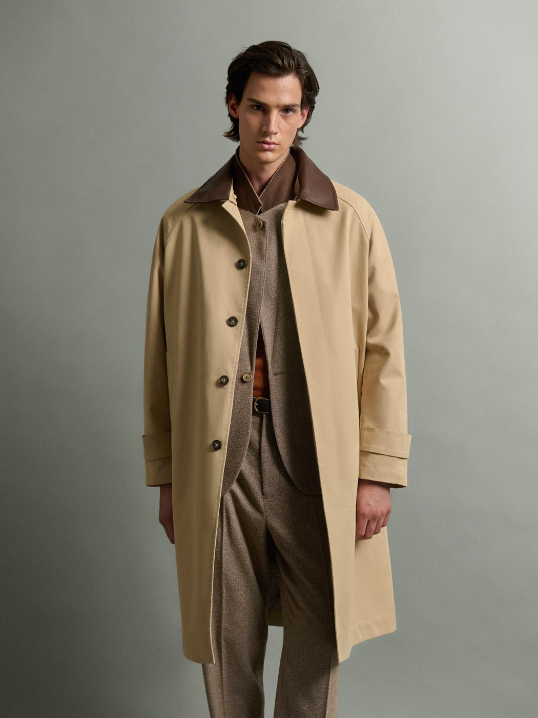 Trench col amovible en cuir - DEVRED 1902