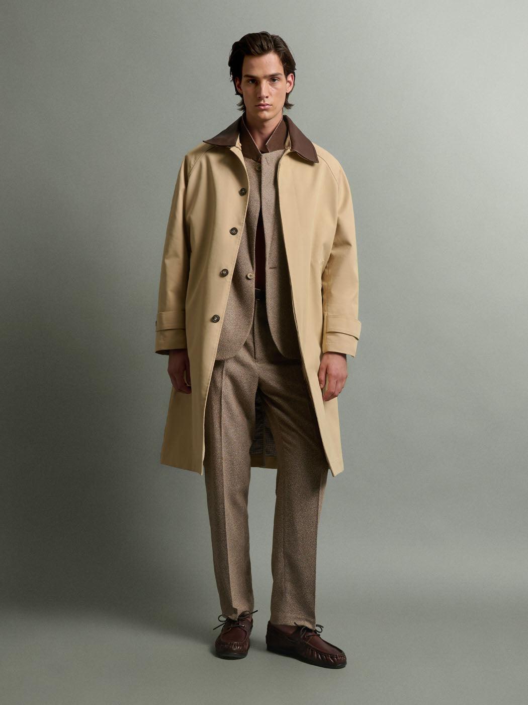 Trench col amovible en cuir - DEVRED 1902