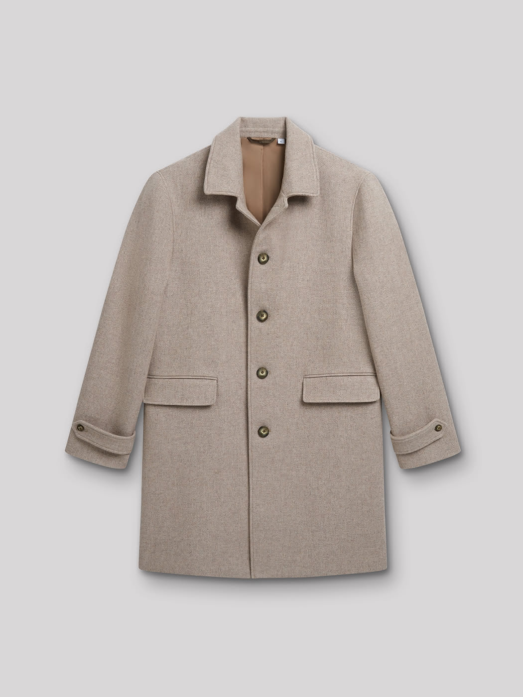Pardessus slim en laine col italien - DEVRED 1902