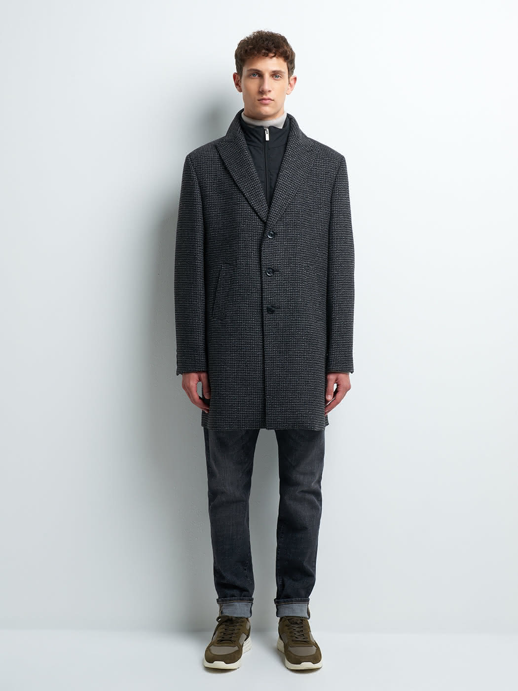 Pardessus slim en laine mélangée - DEVRED 1902